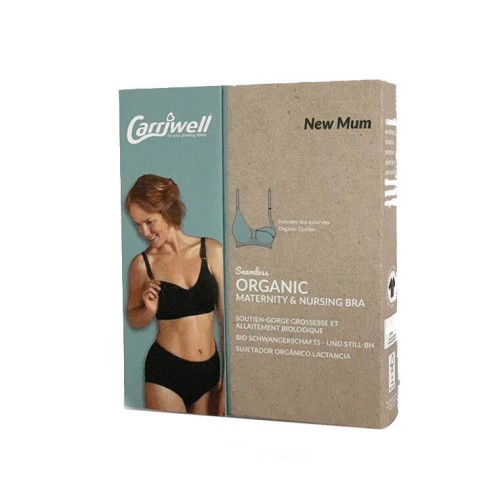 Biustonosz do karmienia Organic czarny Carriwell