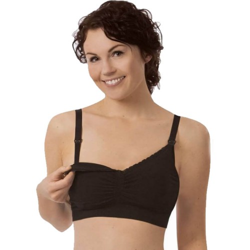 Biustonosz do karmienia Organic czarny Carriwell