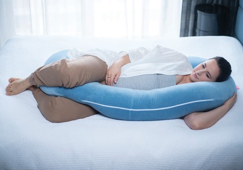 Poduszka ciążowa premium niebieska Motherhood