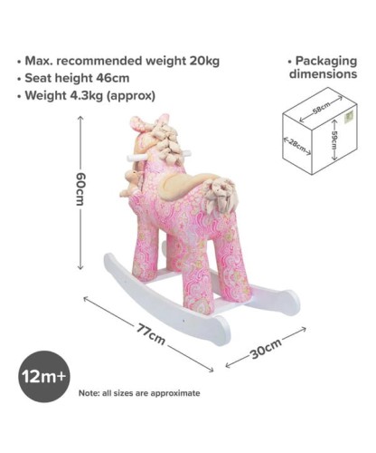 Konik na biegunach Pixie wymiary