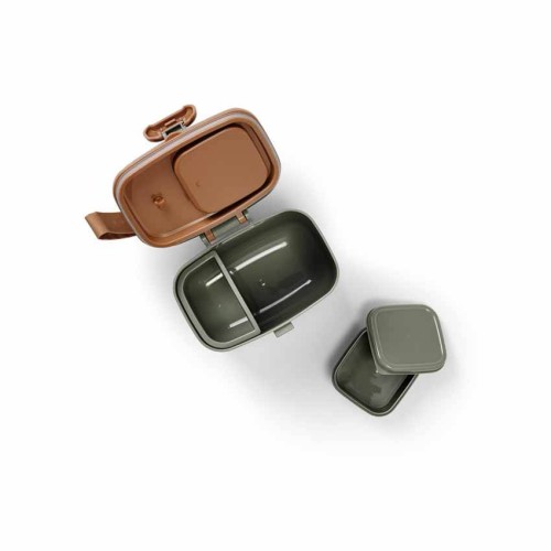 Zestaw 3w1 Plecak Hazy Jade MINI, Butelka 350 ml i Lunchbox Elodie Details