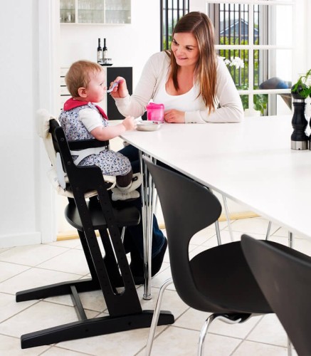 Krzesełko do karmienia DanChair czarne Baby Dan