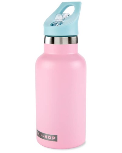 Butelka Stalowa z naklejkami 380ml pink Skip Hop