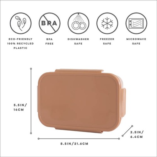 Lunchbox Bento Rust 3 Sprouts