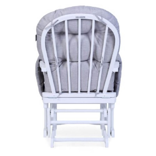 Fotel pływający z podnóżkiem white grey Childhome