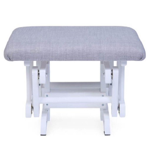 Fotel pływający z podnóżkiem white grey Childhome