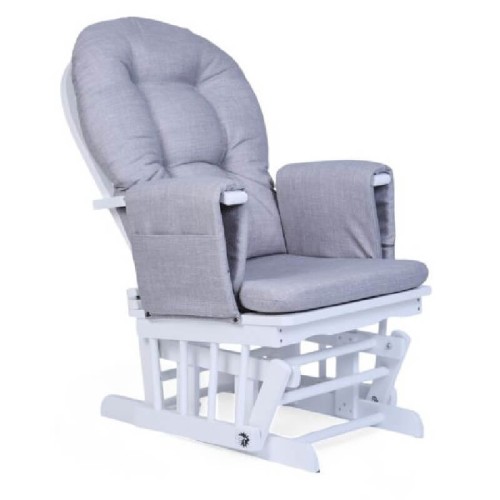 Fotel pływający z podnóżkiem white grey Childhome