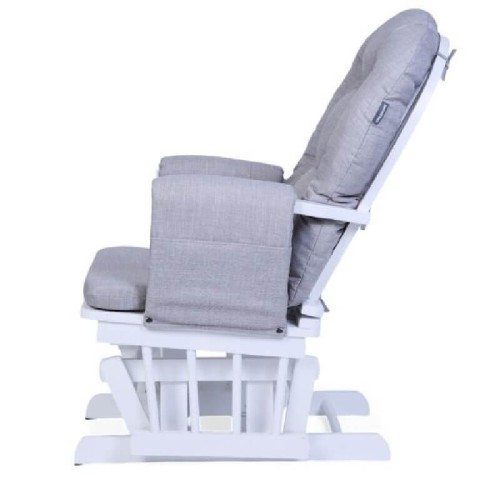 Fotel pływający z podnóżkiem white grey Childhome