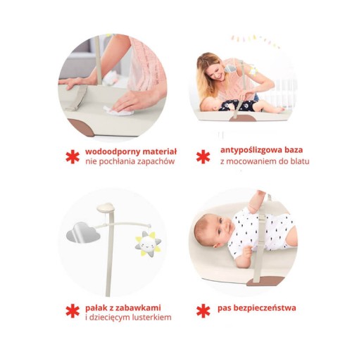 Przewijak Wodoodporny z Pałąkiem Oat Skip Hop