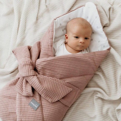 Rożek niemowlęcy wafelek róż Sleepee