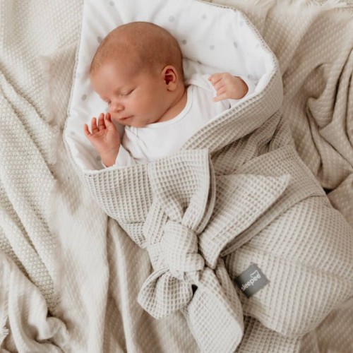 Rożek niemowlęcy wafelek beż Sleepee