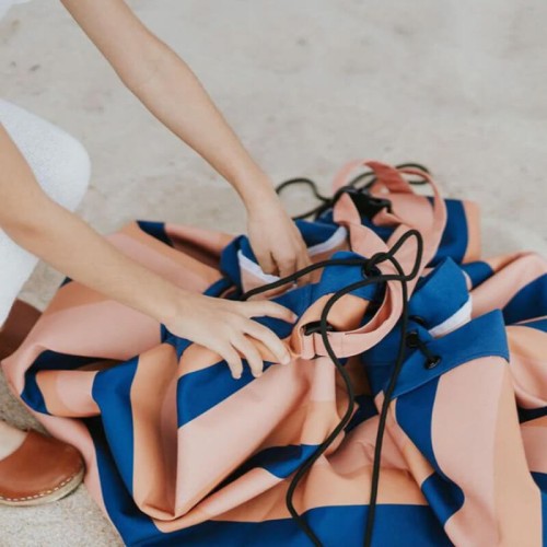 Worek i mata do zabawy Outdoor 2w1 Mokka Strip Play&Go