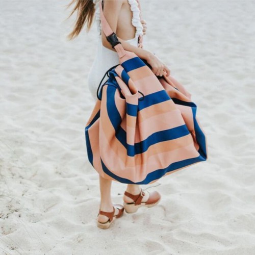 Worek i mata do zabawy Outdoor 2w1 Mokka Strip Play&Go