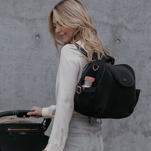 Plecak dla mamy Poppy Black Luxe Storksak
