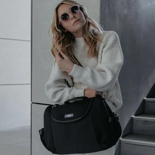 Plecak dla mamy Poppy Black Luxe Storksak