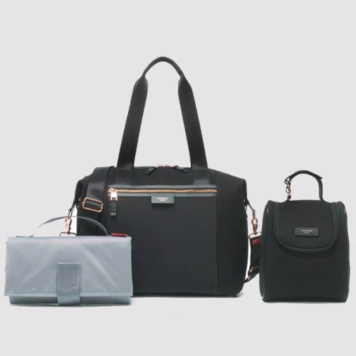 Torba dla mamy Stevie Luxe black Storksak