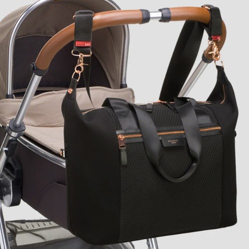 Torba dla mamy Stevie Luxe black Storksak