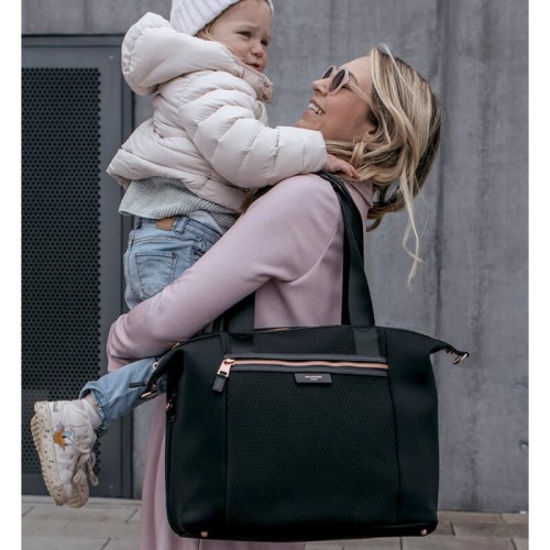 Torba dla mamy Stevie Luxe black Storksak