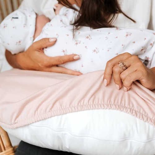 Nakładka na poduszkę do karmienia HYGIENIC pudrowy Poofi