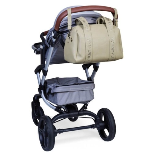 Childhome Torba dla mamy  do wózka skóra wegańska leather green