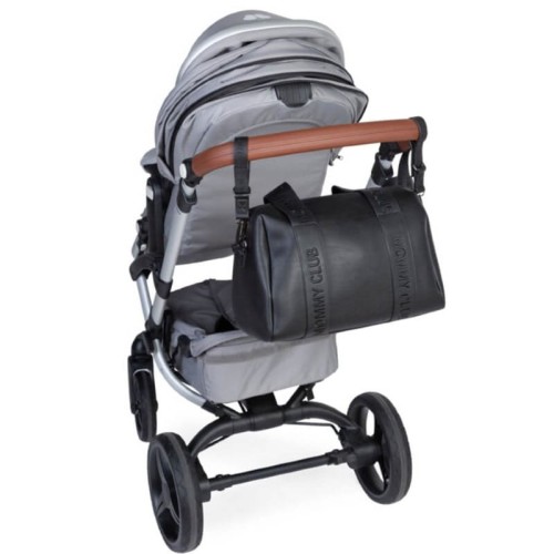 Torba do wózka Mommy Club Vegan leather black Childhome