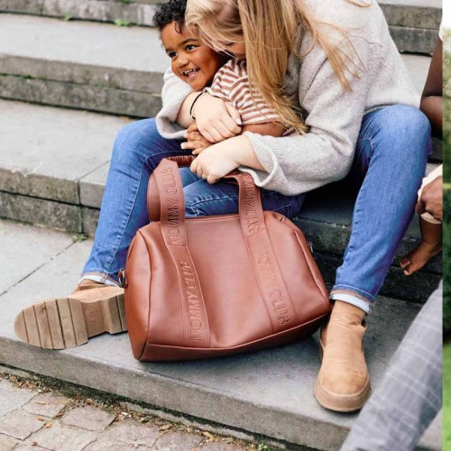 Torba dla mamy do wózka Mommy Club Vegan dark brown Childhome