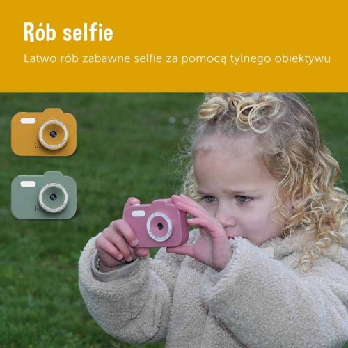 Aparat do selfie cyfrowy dla dzieci  pink Zazu Fun