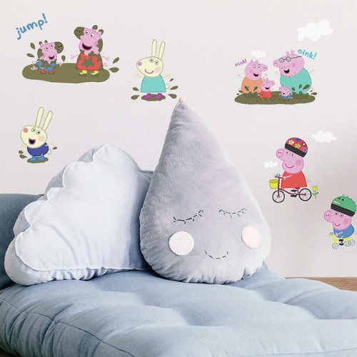 Naklejka świnka Peppa i przyjaciele RoomMates