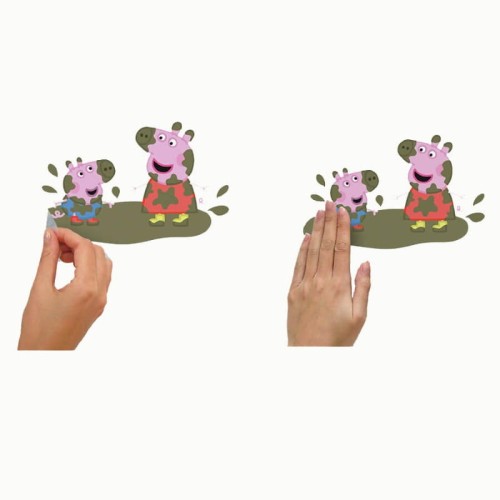 Naklejka świnka Peppa i przyjaciele RoomMates