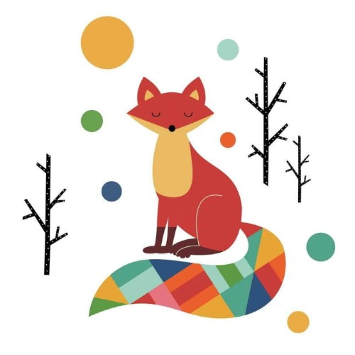 Naklejki lis RoomMates