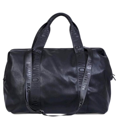 Torba Mommy Bag Vegan Leather Black Childhome