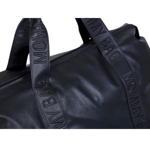 Torba Mommy Bag Vegan Leather Black Childhome