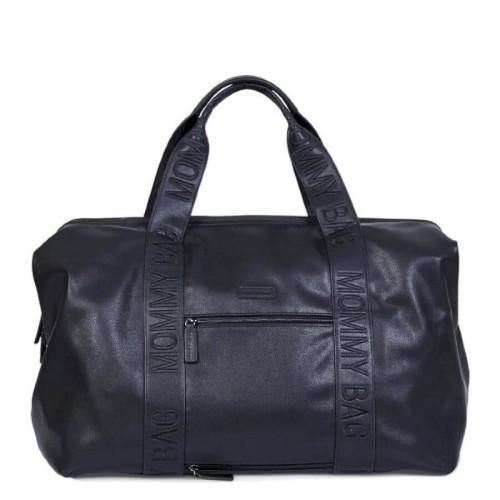 Torba Mommy Bag Vegan Leather Black Childhome