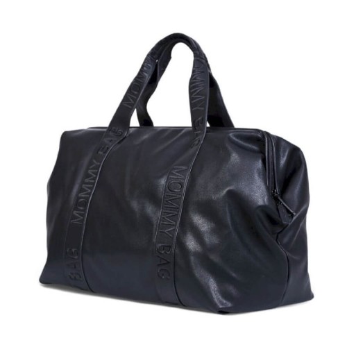 Torba Mommy Bag Vegan Leather Black Childhome