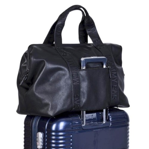 Torba Mommy Bag Vegan Leather Black Childhome