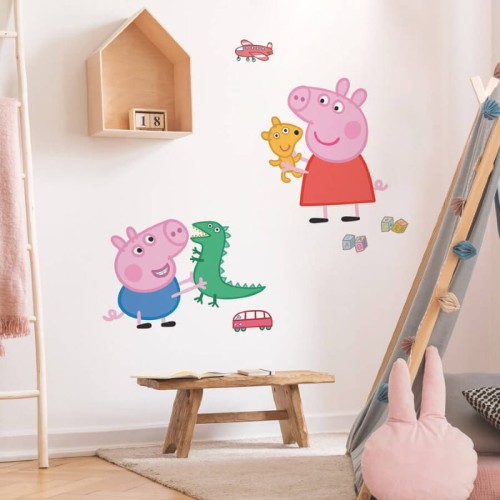 Naklejka świnka Peppa i George RoomMates