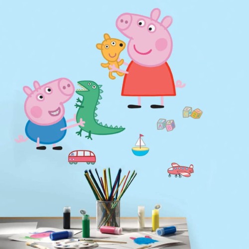 Naklejka świnka Peppa i George RoomMates
