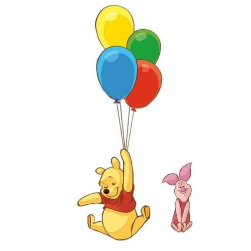 Naklejki Kubuś z balonami RoomMate