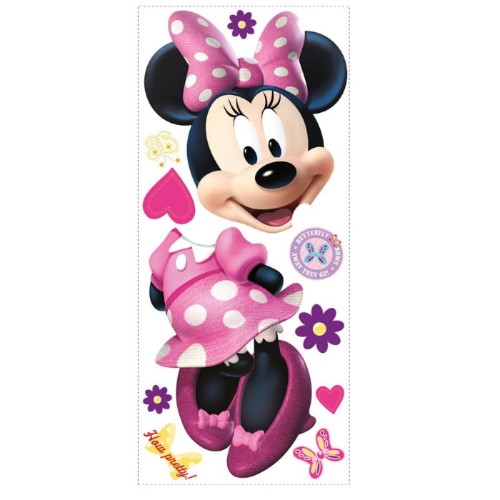 Naklejki myszka Minnie z kokardą RoomMates