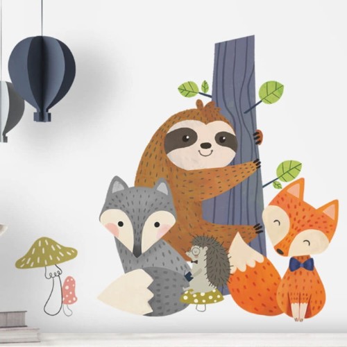 Naklejki dekoracyjne leśne zwierzęta RoomMates