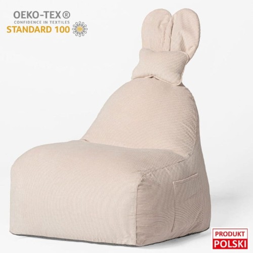 Pufa Funny Bunny sztruksowa różowa The Brooklyn Kids