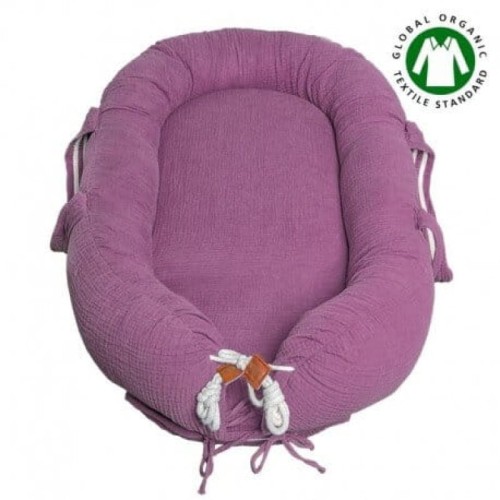 Kokon Newborn Nest muślin Lavender Hi Little One