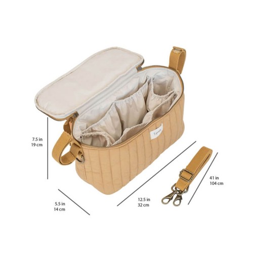 Organizer z paskiem na ramię Quilted Mustard 3 Sprouts