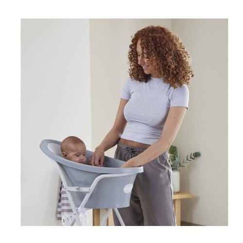 Stojak do wanienki baby dla niemowlaka z odpływem Snuggle