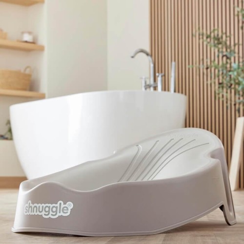 Shnuggle Leżaczek do Kąpieli Noworodka Taupe