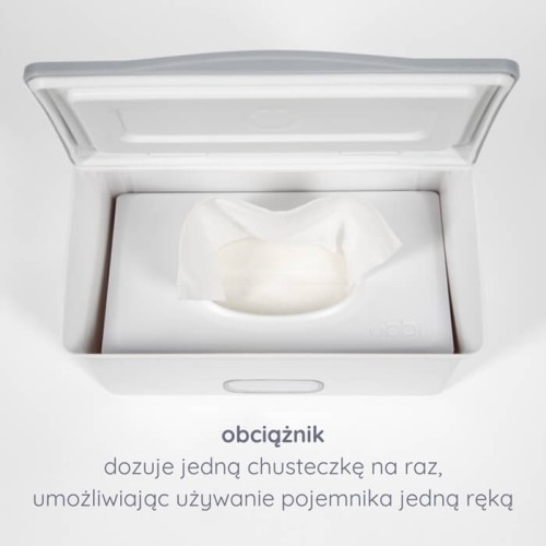 Pojemnik z dozownikiem na mokre chusteczki grey Ubbi