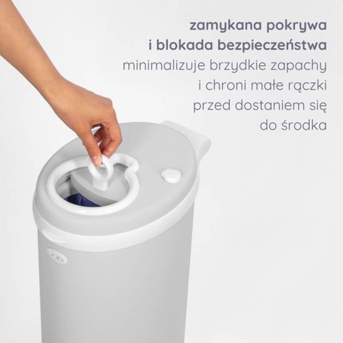 Kosz na pieluchy stalowy blush pink Ubbi