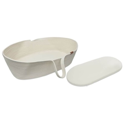 Kosz Mojżesza pleciony z materacem dla noworodka Natural Jollein