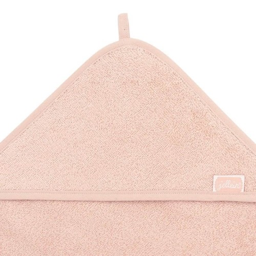 Jollein ręcznik z kapturkiem dla Niemowlaka 75x75 cm Frotte Pale Pink