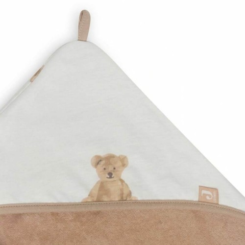 Jollein ręcznik z kapturkiem dla niemowlaka 75x75 cm Teddy Bear